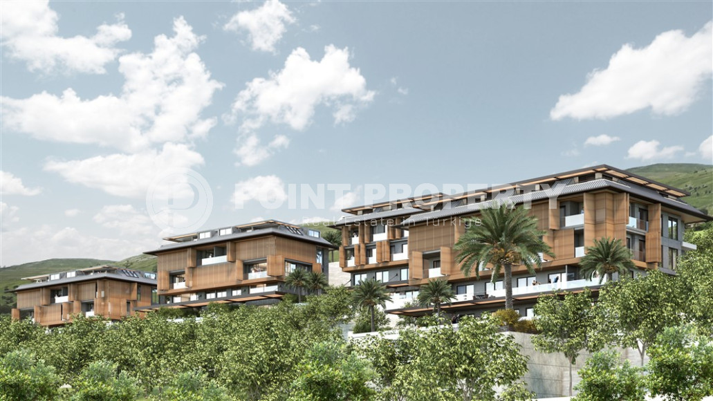 View apartments in installments with large layouts in the center of Alanya. Large layouts and apartments with private garden-id-1149-photo-9