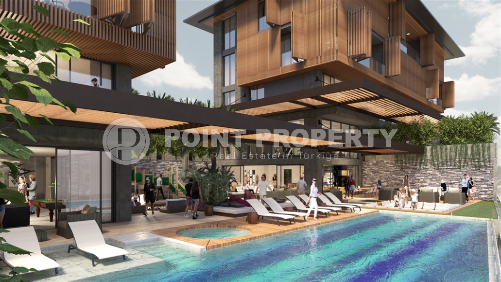 View apartments in installments with large layouts in the center of Alanya. Large layouts and apartments with private garden-id-1149-photo-11