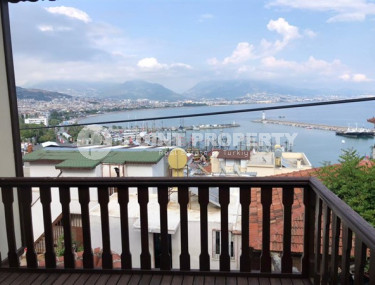 Двухэтажный дом с двумя спальнями, 140м², с садом, в центре Алании, в Кале, с потрясающим видом-id-2029-фото-2