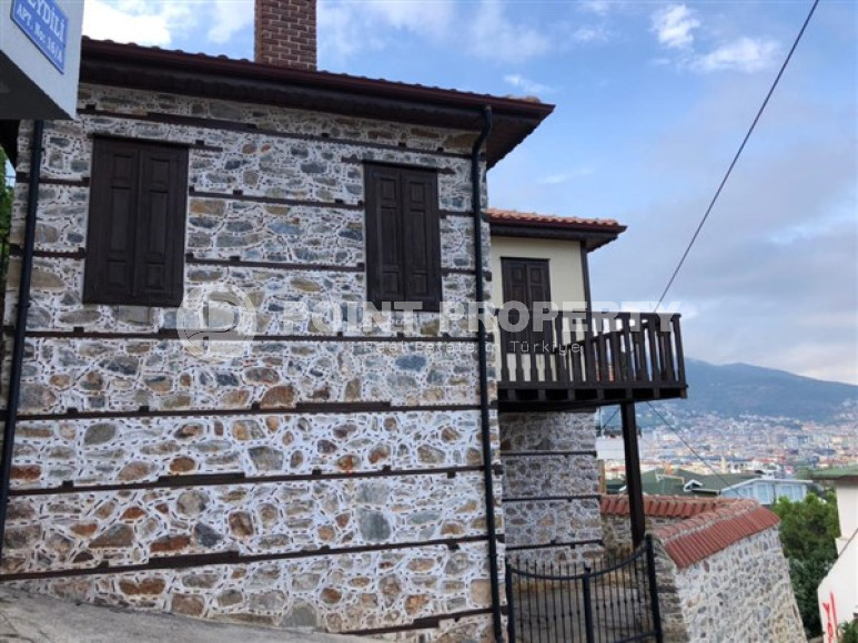 Двухэтажный дом с двумя спальнями, 140м², с садом, в центре Алании, в Кале, с потрясающим видом-id-2029-фото-18