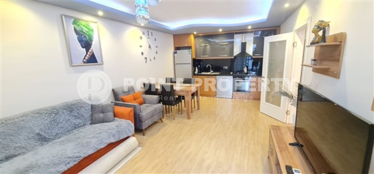 Меблированная квартира с двумя спальнями, 110м², не далеко от моря в Махмутларе, Алания-id-2030-фото-2