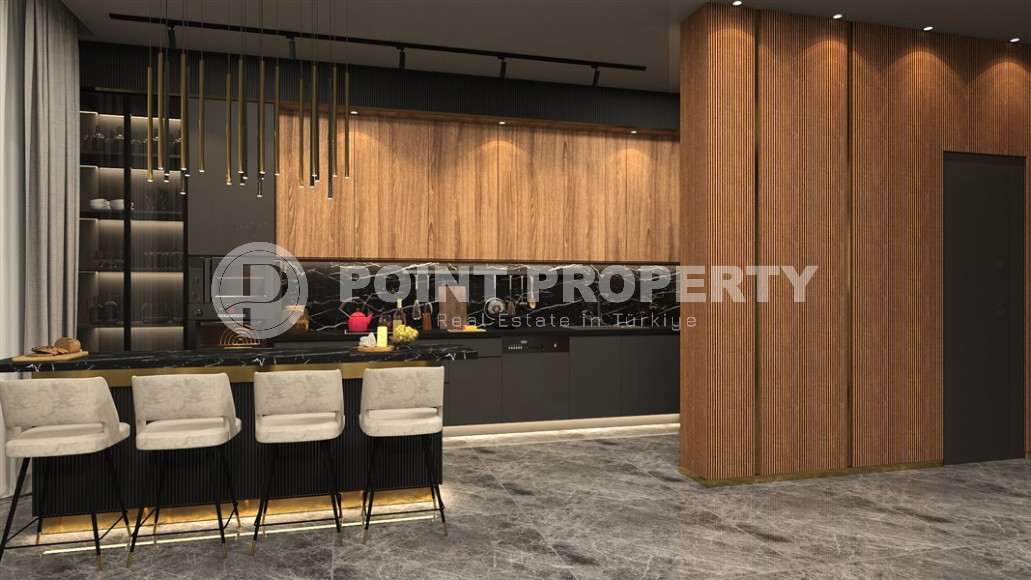 View apartments in installments with large layouts in the center of Alanya. Large layouts and apartments with private garden-id-1149-photo-16