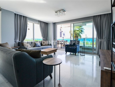 Элегантные трехкомнатные апартаменты, 110м², на первой береговой линии в Каргыджаке, Алания-id-2031-фото-3