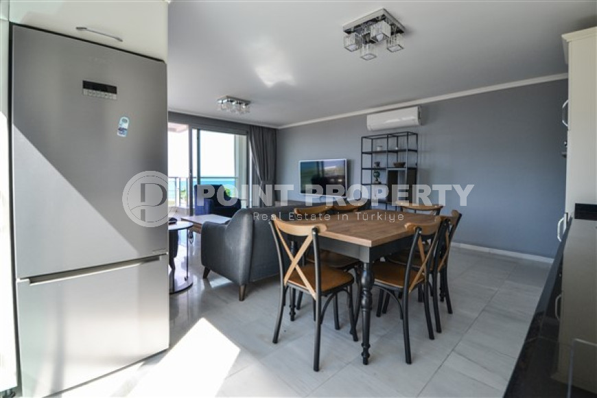 Элегантные трехкомнатные апартаменты, 110м², на первой береговой линии в Каргыджаке, Алания-id-2031-фото-11