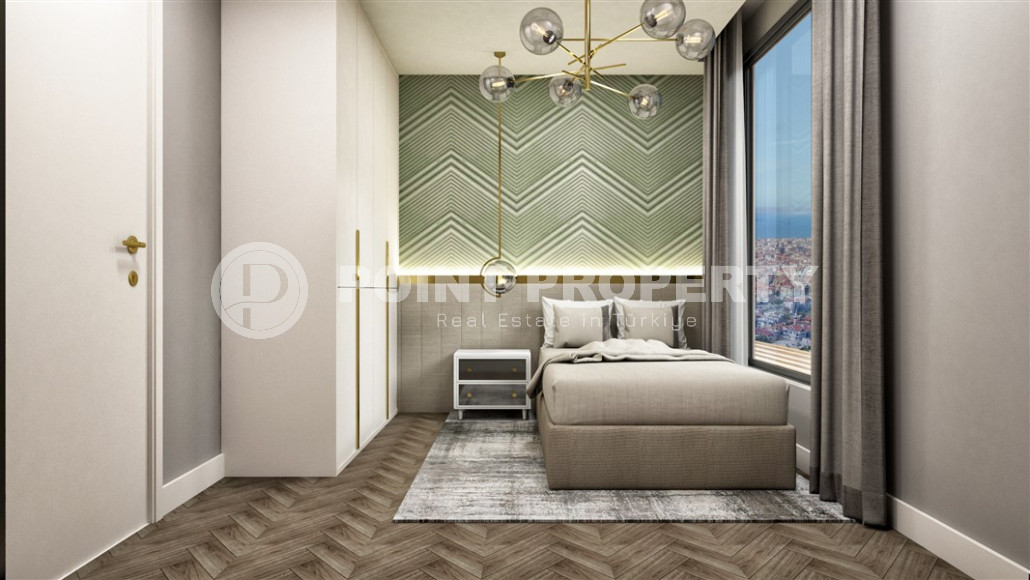 View apartments in installments with large layouts in the center of Alanya. Large layouts and apartments with private garden-id-1149-photo-17