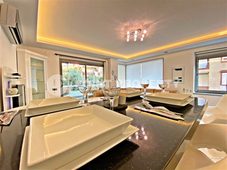 Furnished three-room apartment, 115m², 200m from the sea in Oba, Alanya-id-2033-photo-11