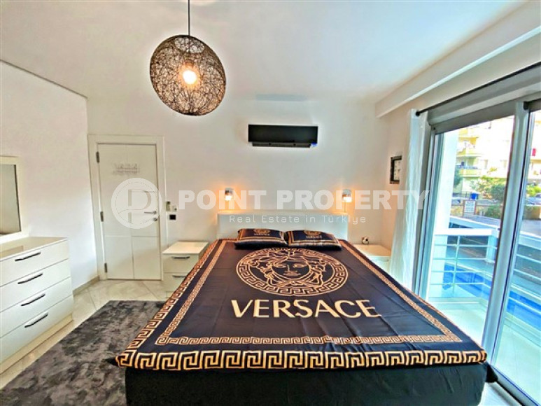 Furnished three-room apartment, 115m², 200m from the sea in Oba, Alanya-id-2033-photo-22