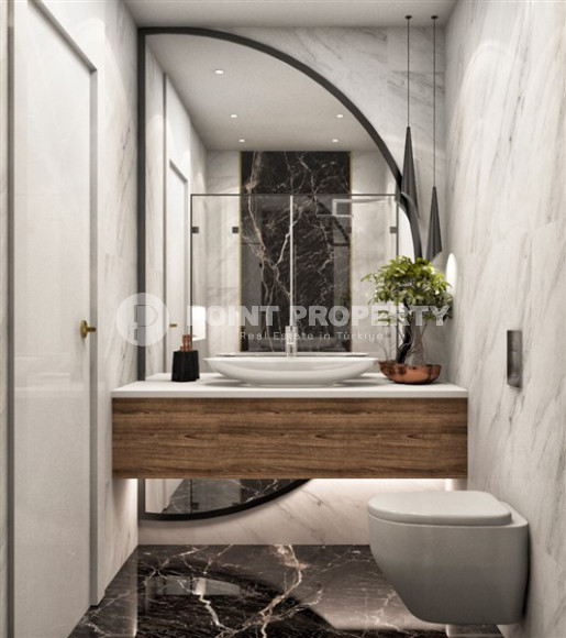 View apartments in installments with large layouts in the center of Alanya. Large layouts and apartments with private garden-id-1149-photo-24