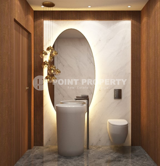 View apartments in installments with large layouts in the center of Alanya. Large layouts and apartments with private garden-id-1149-photo-25