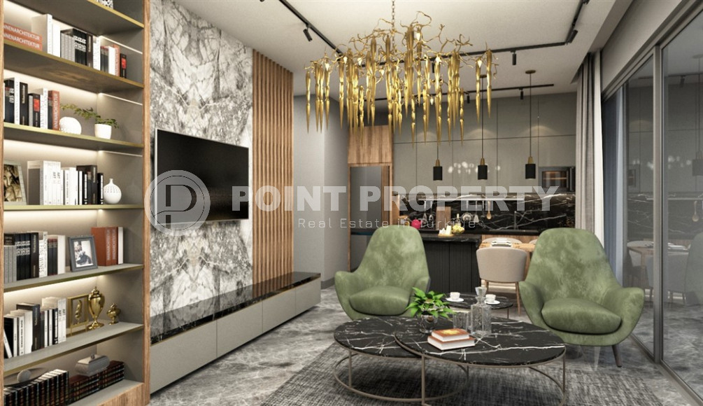 View apartments in installments with large layouts in the center of Alanya. Large layouts and apartments with private garden-id-1149-photo-26