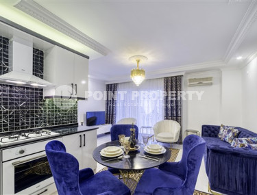 Three-room apartment, 90m², with designer interior in Alanya Demirtas area-id-2036-photo-1
