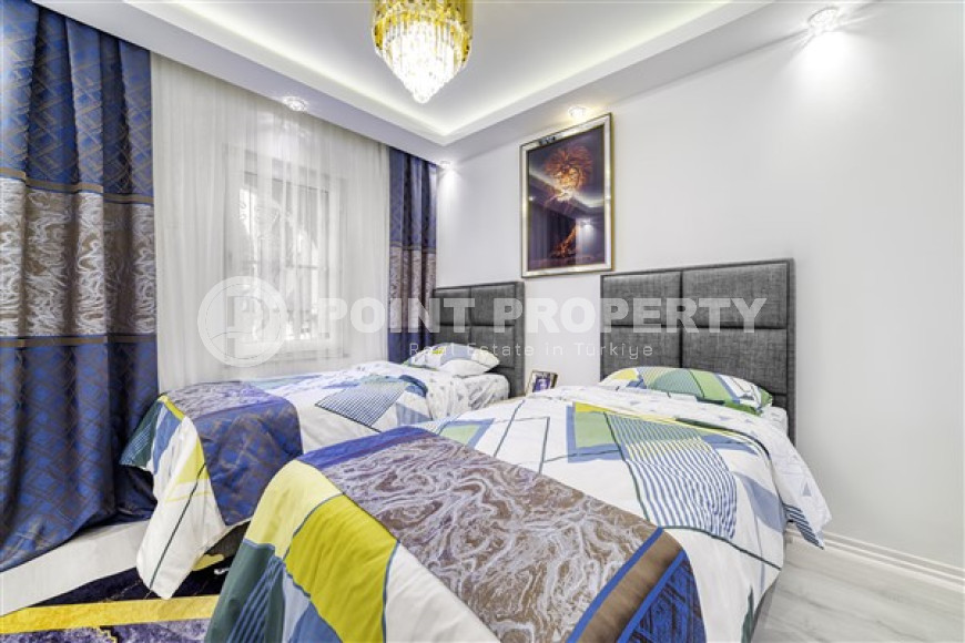 Трехкомнатная квартира, 90м², с дизайнерским интерьером в районе Алании Демирташ-id-2036-фото-11