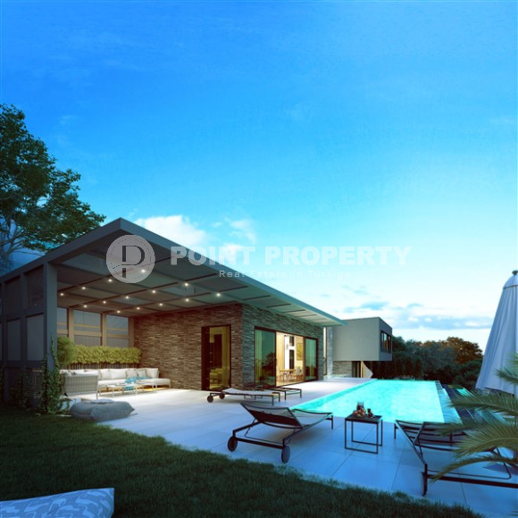 4+1 premium villas 660-680 m2 with panoramic views of the sea and the fortress. Alanya, Center-id-1014-photo-4