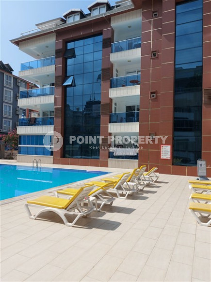 Квартира с двумя спальнями, 77м², в комплексе с инфраструктурой в 300м от пляжа Клеопатры, Алания-id-2038-фото-15