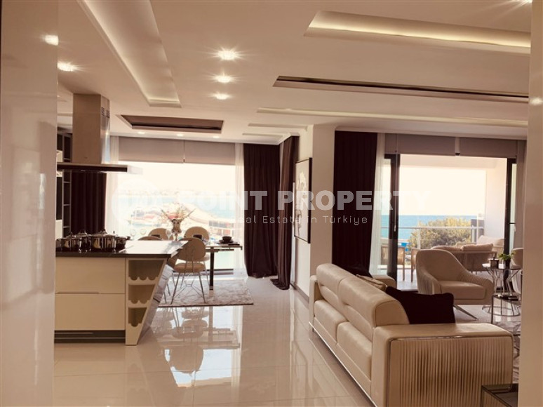 Фешенебельная квартира с тремя спальнями, 150м², с видом на Аланийский залив и порт Алании-id-2039-фото-4