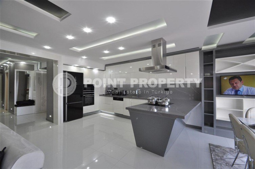 Фешенебельная квартира с тремя спальнями, 150м², с видом на Аланийский залив и порт Алании-id-2039-фото-7