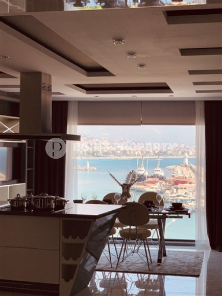 Фешенебельная квартира с тремя спальнями, 150м², с видом на Аланийский залив и порт Алании-id-2039-фото-13