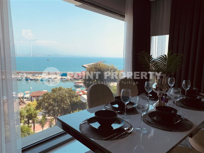 Фешенебельная квартира с тремя спальнями, 150м², с видом на Аланийский залив и порт Алании-id-2039-фото-15