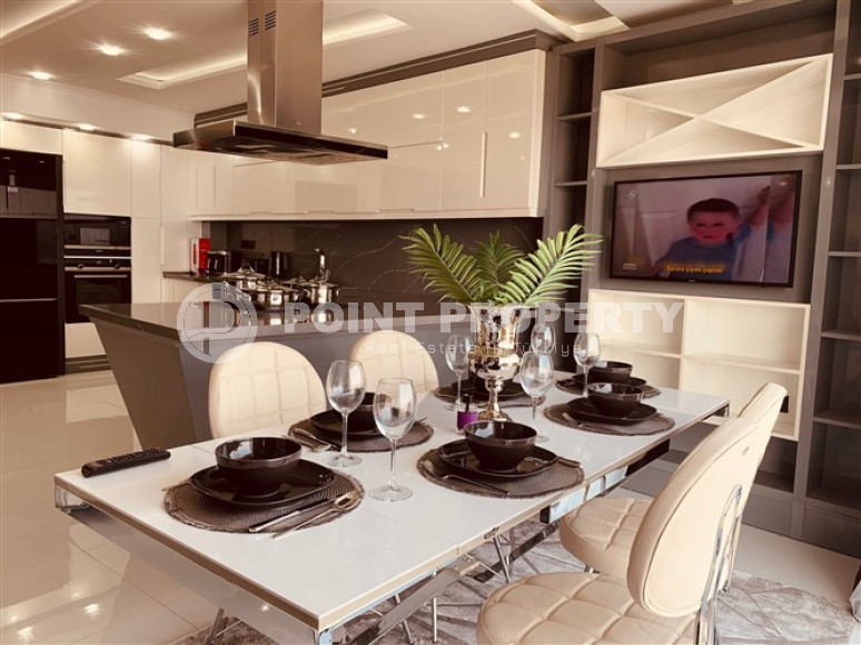 Фешенебельная квартира с тремя спальнями, 150м², с видом на Аланийский залив и порт Алании-id-2039-фото-18