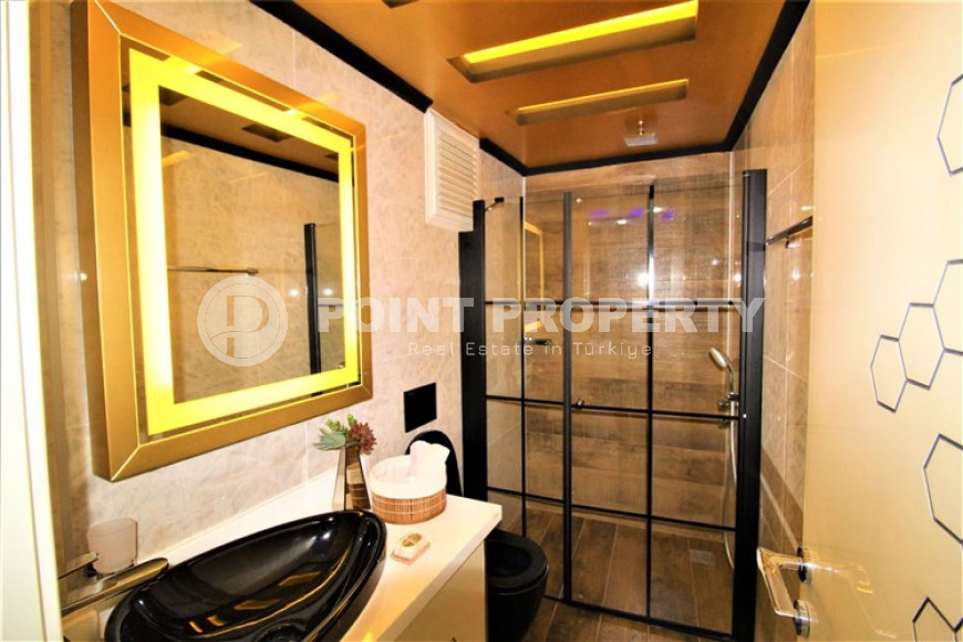 Фешенебельная квартира с тремя спальнями, 150м², с видом на Аланийский залив и порт Алании-id-2039-фото-21