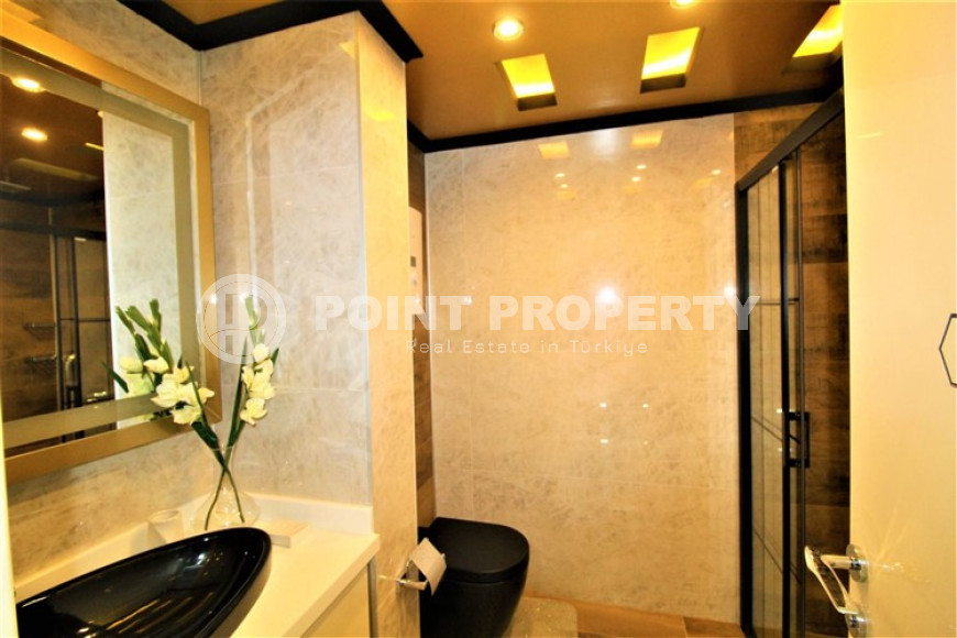 Фешенебельная квартира с тремя спальнями, 150м², с видом на Аланийский залив и порт Алании-id-2039-фото-22