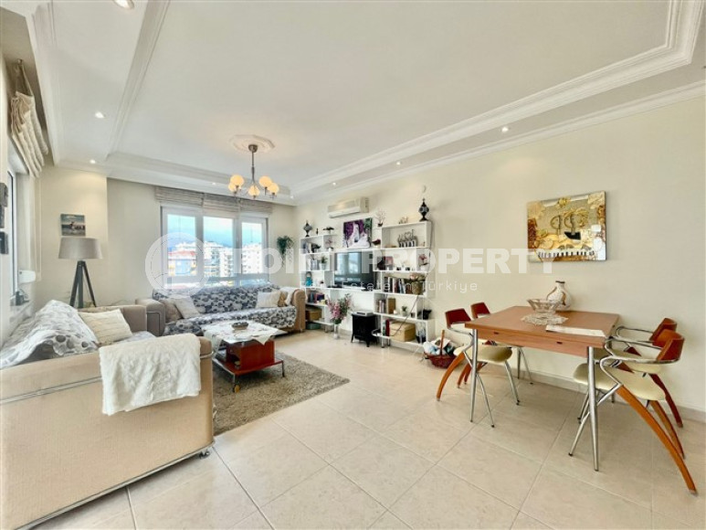 Квартира с двумя спальнями, 110м², в уютной резиденции с бассейном в 300м от центра района Тосмур, Алания-id-2041-фото-3