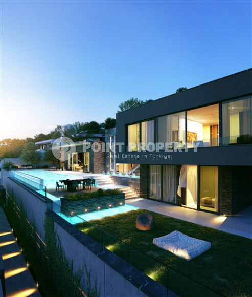 4+1 premium villas 660-680 m2 with panoramic views of the sea and the fortress. Alanya, Center-id-1014-photo-5