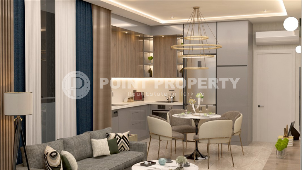 Latest apartments 1+1 layout with private garden in the European region of Oba, 10 minutes to the sea-id-1153-photo-9