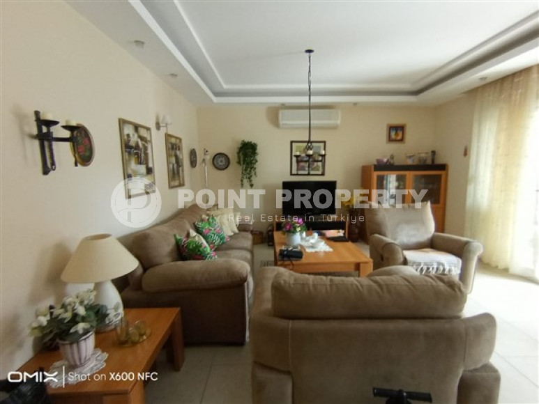 Three-room apartment, 120m², in a residence with good infrastructure in Oba, Alanya-id-2049-photo-9