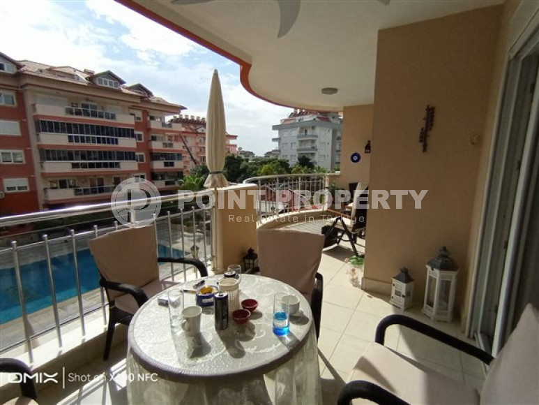 Three-room apartment, 120m², in a residence with good infrastructure in Oba, Alanya-id-2049-photo-11