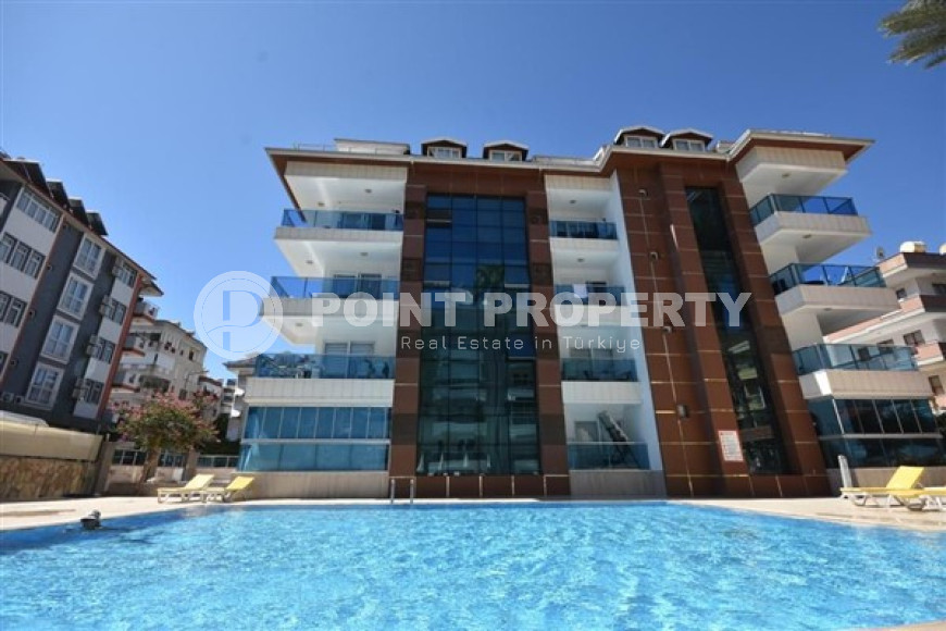 Двухуровневая квартира 2+1, 120м², в комплексе с инфраструктурой в 350м от пляжа Клеопатры, Алания-id-2052-фото-3