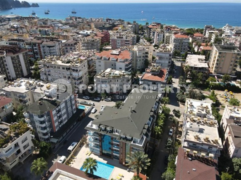 Двухуровневая квартира 2+1, 120м², в комплексе с инфраструктурой в 350м от пляжа Клеопатры, Алания-id-2052-фото-4