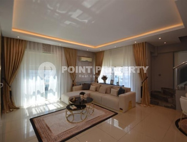 Двухуровневая квартира 2+1, 120м², в комплексе с инфраструктурой в 350м от пляжа Клеопатры, Алания-id-2052-фото-5