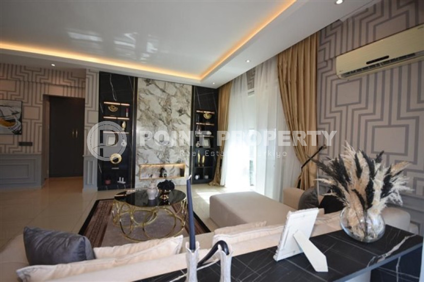 Двухуровневая квартира 2+1, 120м², в комплексе с инфраструктурой в 350м от пляжа Клеопатры, Алания-id-2052-фото-10