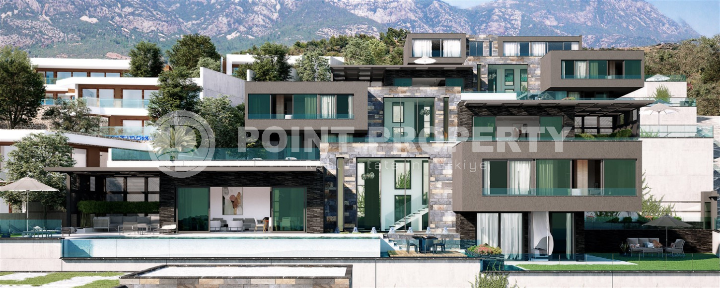 4+1 premium villas 660-680 m2 with panoramic views of the sea and the fortress. Alanya, Center-id-1014-photo-8