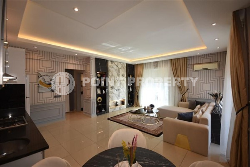 Двухуровневая квартира 2+1, 120м², в комплексе с инфраструктурой в 350м от пляжа Клеопатры, Алания-id-2052-фото-11