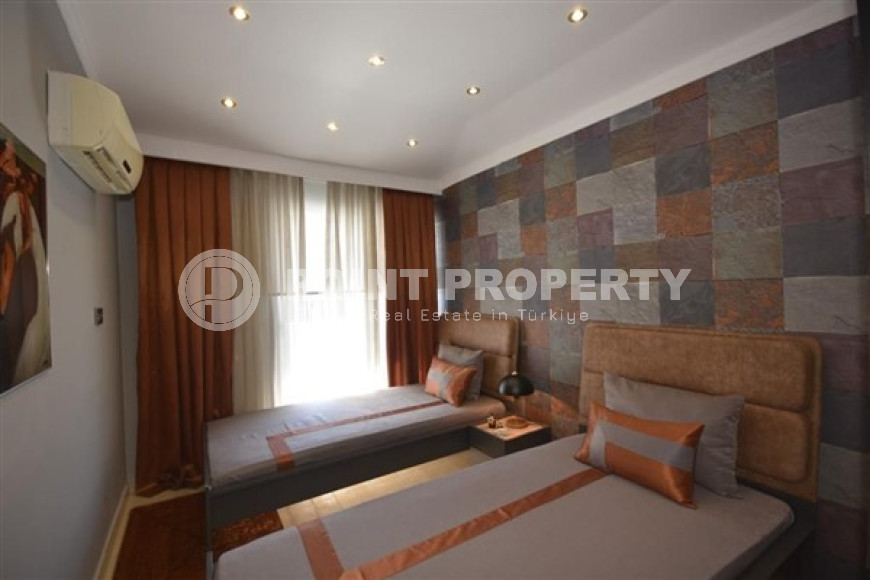 Двухуровневая квартира 2+1, 120м², в комплексе с инфраструктурой в 350м от пляжа Клеопатры, Алания-id-2052-фото-22