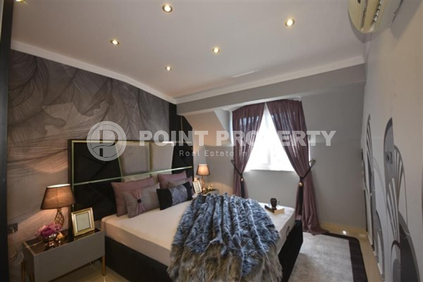 Двухуровневая квартира 2+1, 120м², в комплексе с инфраструктурой в 350м от пляжа Клеопатры, Алания-id-2052-фото-26