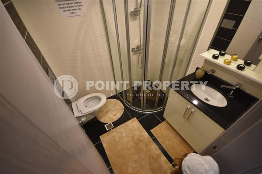 Двухуровневая квартира 2+1, 120м², в комплексе с инфраструктурой в 350м от пляжа Клеопатры, Алания-id-2052-фото-27