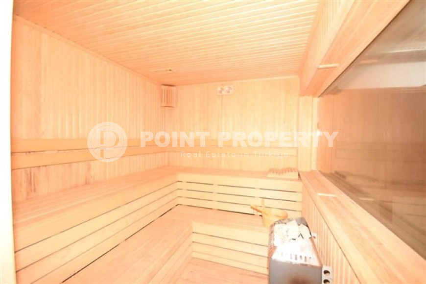 Двухуровневая квартира 2+1, 120м², в комплексе с инфраструктурой в 350м от пляжа Клеопатры, Алания-id-2052-фото-34