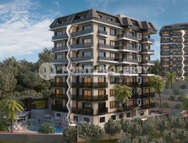 Apartments 1+1, 65m² in a premium complex under construction, in Avsallar, Alanya-id-2053-photo-3