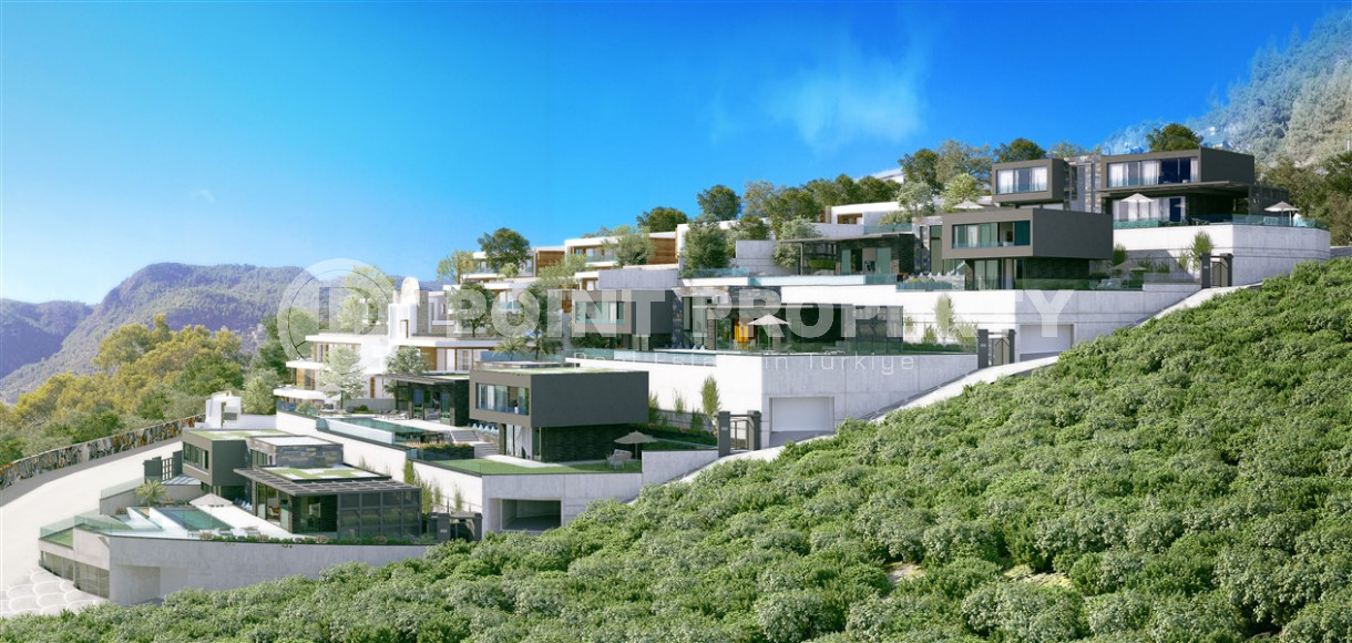 4+1 premium villas 660-680 m2 with panoramic views of the sea and the fortress. Alanya, Center-id-1014-photo-9