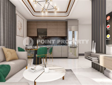 Apartments of different layouts, 52-115m², from the developer with interest-free installments in the Oba area, Alanya-id-2059-photo-2