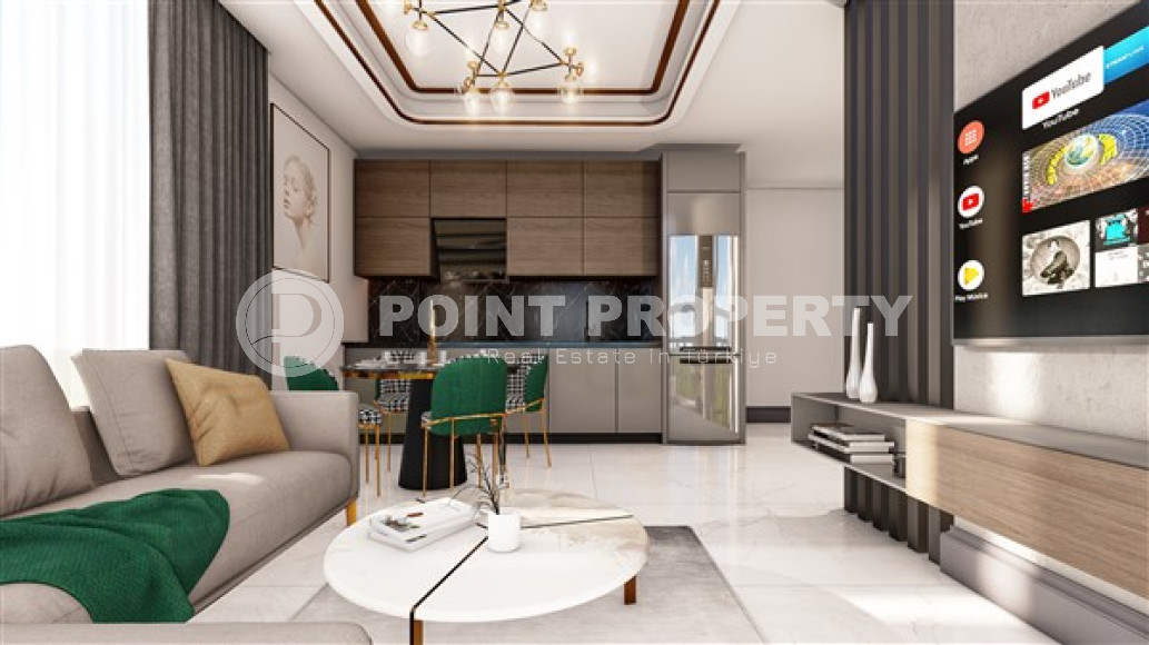 Apartments of different layouts, 52-115m², from the developer with interest-free installments in the Oba area, Alanya-id-2059-photo-5