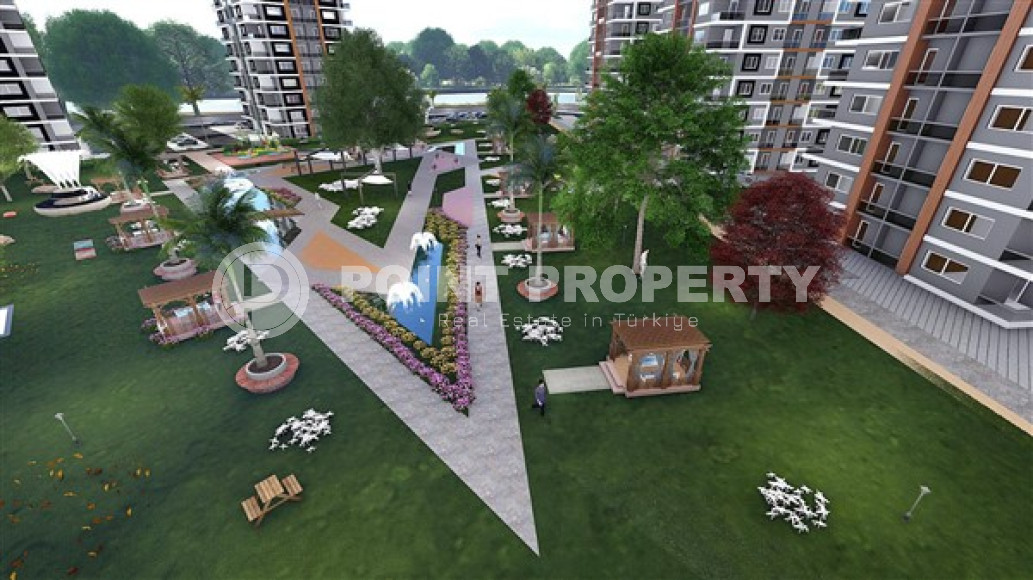 Three bedroom apartments, 135-140m², in a new large-scale residence in the Tarsus area, Mersin-id-2065-photo-2