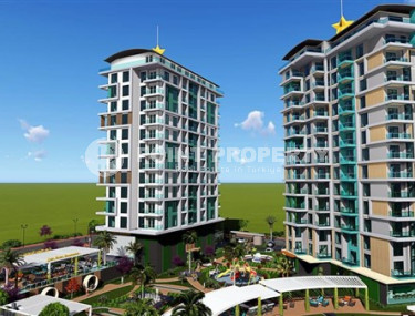 One bedroom apartment, 51m², in a luxury complex under construction in Mahmutlar, Alanya-id-2066-photo-1