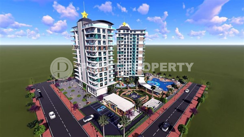 One bedroom apartment, 51m², in a luxury complex under construction in Mahmutlar, Alanya-id-2066-photo-2