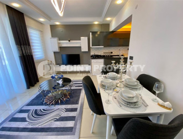 3-room apartment with furniture and appliances in the center of Alanya, Cleopatra. 80 sq.m.-id-1157-photo-2