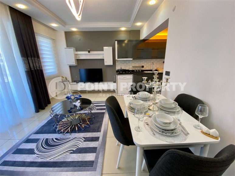 3-room apartment with furniture and appliances in the center of Alanya, Cleopatra. 80 sq.m.-id-1157-photo-2