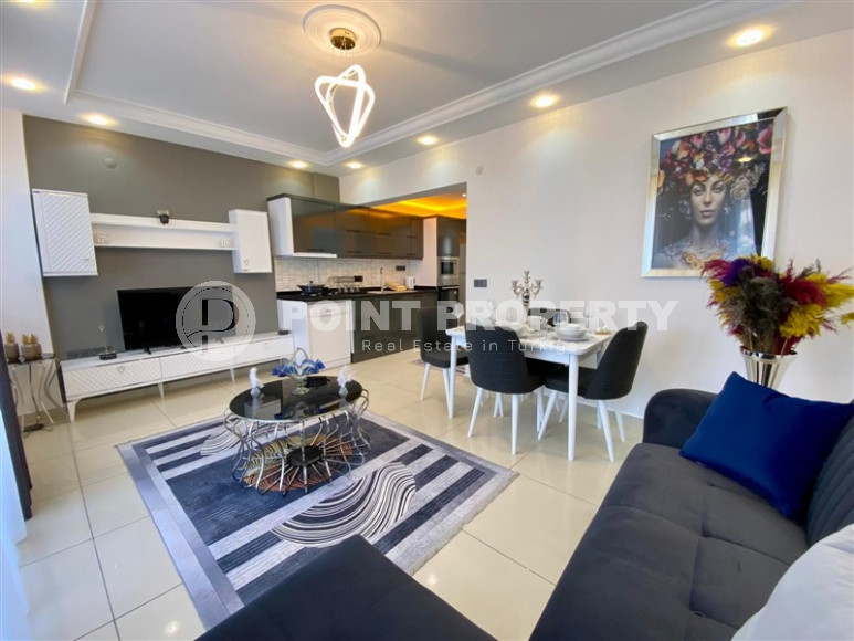 3-room apartment with furniture and appliances in the center of Alanya, Cleopatra. 80 sq.m.-id-1157-photo-3